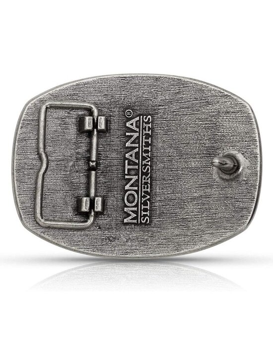 Western Attitude Belt Buckle - Montana Flag Series, Unique Cowboy Accessory main image 4
